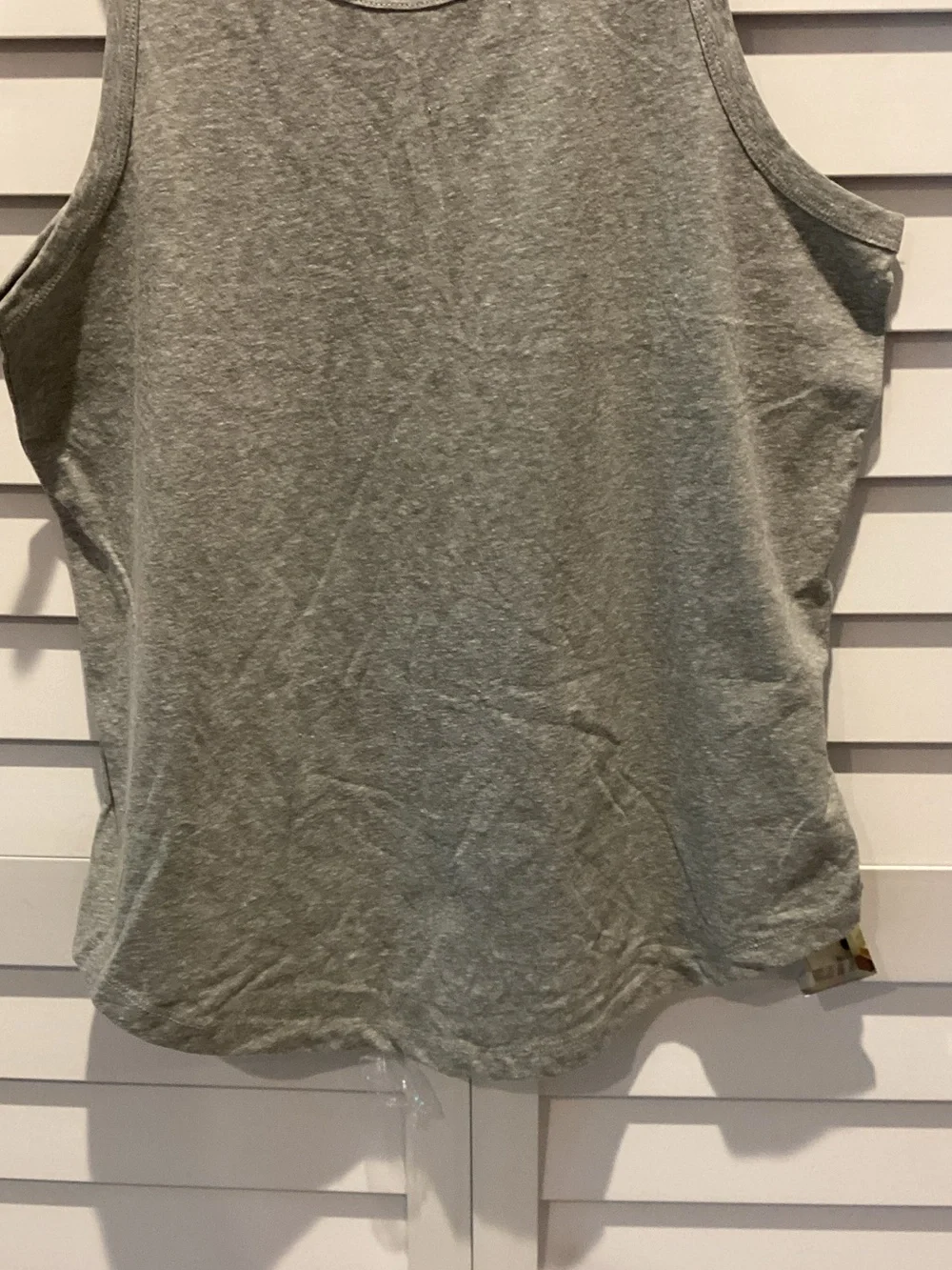 J. Crew Heather Grey Scoop Neck Tank in a Cotton/ Polyester blend.